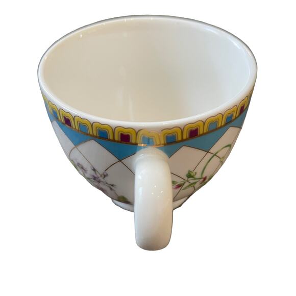 Grace Teaware Fine Porcelain Floral Espresso Cups & Saucers Gift Box Set New - Picture 6 of 10